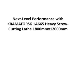 Next-Level Lathe Performance withKRAMATORSK 1A665 Heavy Screw-Cutting Lathe 1800