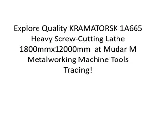 Explore Quality KRAMATORSK 1A665 Heavy Screw-Cutting Lathe