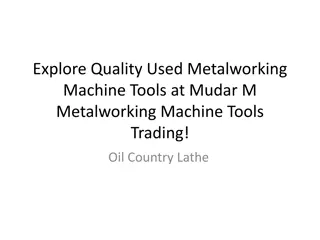 Explore Quality Used Metalworking Machine Tools at Mudar M Metalworking Machine