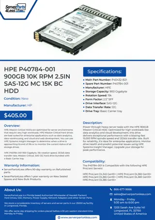 Buy HPE P40784-001 900GB 10k RPM 2.5in SAS-12G MC 15K BC HDD