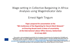 Understanding Collective Bargaining: Insights on Wage Setting in Africa