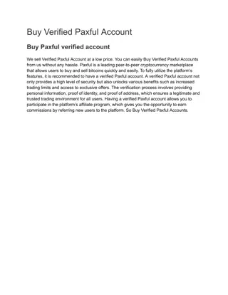 Best site to Buy Verified Paxful Account 2024