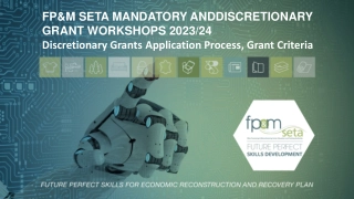 FP&M SETA Discretionary Grants Application 2023/24