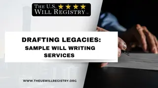 Drafting Legacies: Sample Will Writing Services