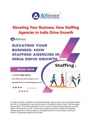 Elevating Your Business: How Staffing Agencies in India Drive Growth