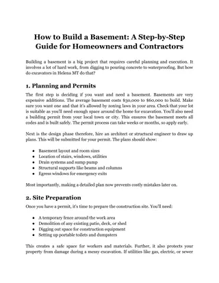 How to Build a Basement_ A Step-by-Step Guide for Homeowners and Contractors