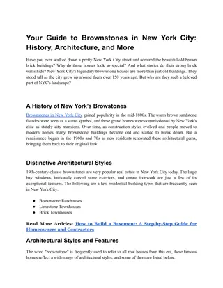 Your Guide to Brownstones in New York City_ History, Architecture, and More