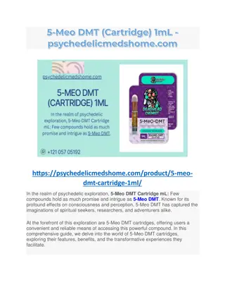5-Meo DMT (Cartridge) 1mL - psychedelicmedshome.com