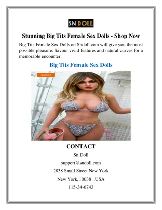 Stunning Big Tits Female Sex Dolls  Shop Now