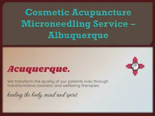 Cosmetic Acupuncture Microneedling Service – Albuquerque