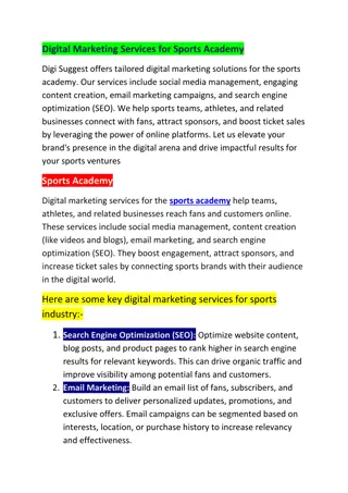 Digital marketing services Sports Academy (PDF)
