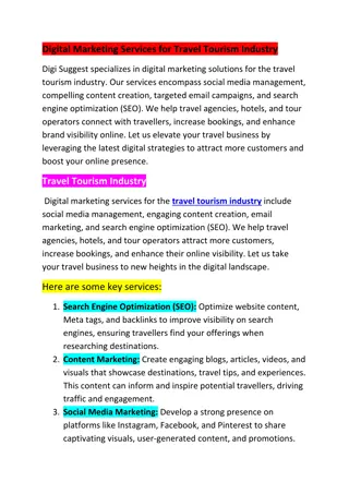 Digital marketing services Travel Industry(PDF)