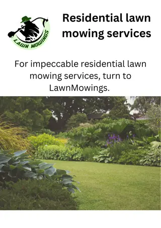 Residential lawn mowing services