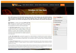 Ferralium 255 Tube Sheet (UNS S32550) - Renine Metalloys