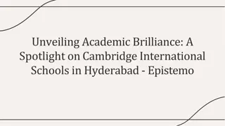 Exploring Excellence Cambridge International Schools in Hyderabad