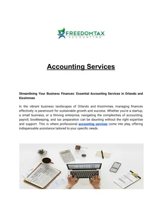 Streamlining Your Business Finances: Essential Accounting Services in Orlando