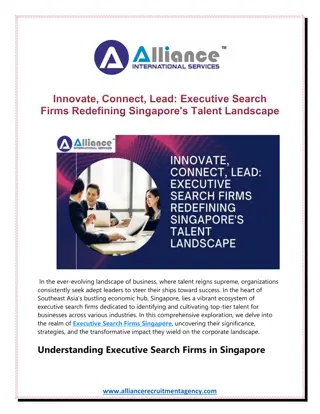 Singapore's Talent Oasis The Role of Executive Search Firms