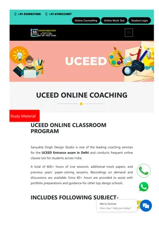 uceed online coaching