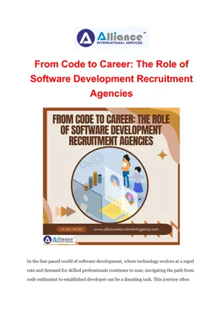 From Code to Career: The Role of Software Development Recruitment Agencies