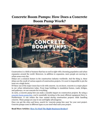 Concrete Boom Pumps_ How Does a Concrete Boom Pump Work