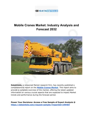 Mobile Cranes Market Industry Analysis and Forecast 2032