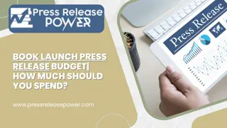 Book Launch Press Release Budget How Much Should You Spend