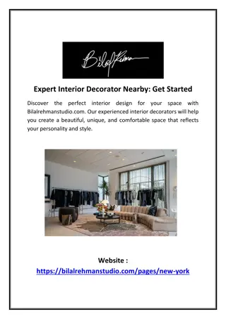 Expert Interior Decorator Nearby: Get Started
