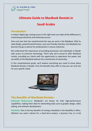 Ultimate Guide to MacBook Rentals in Saudi Arabia