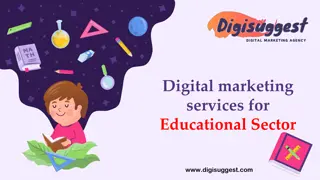 Digital marketing services for Educational sector (presentation)