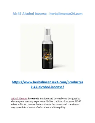 Ak-47 Alcohol Incense - herbalincense24.com