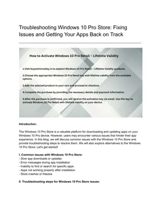 Troubleshooting Windows 10 Pro Store_ Fixing Issues and Getting Your Apps Back on Track