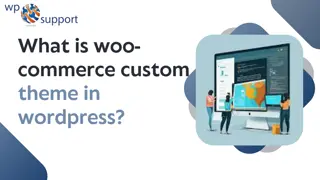 What is woo-commerce custom theme in wordpress?