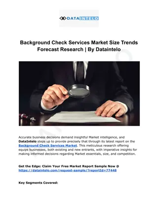 Background Check Services Market