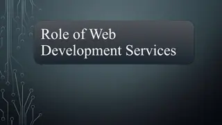 Role of Web Development Services