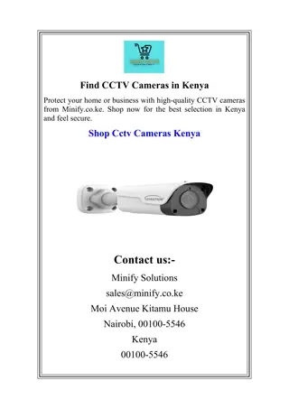 Find CCTV Cameras in Kenya