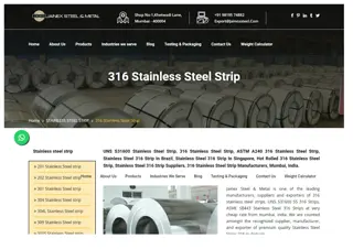 316 stainless steel strip
