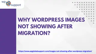 Why wordpress images not showing after migration