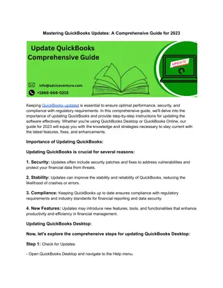 Mastering QuickBooks Updates_ A Comprehensive Guide for 2023
