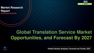 Translation Service Market will reach at a CAGR of 6.7%  from to 2027