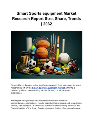 Smart Sports equipment Market Research Report Size, Share, Trends | 2032