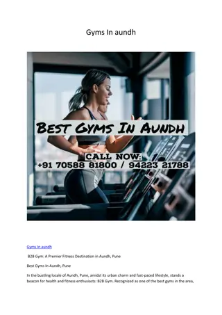 Gyms In aundh