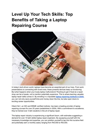 Level Up Your Tech Skills Top Benefits of Taking a Laptop Repairing Course