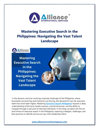 Mastering Executive Search in the Philippines Navigating the Vast Talent Landscape
