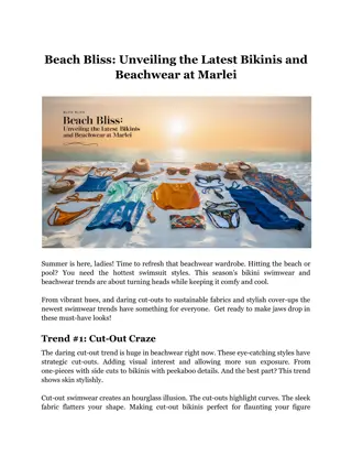 Beach Bliss_ Unveiling the Latest Bikinis and Beachwear at Marlei