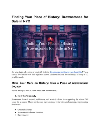 Finding Your Piece of History_ Brownstones for Sale in NYC