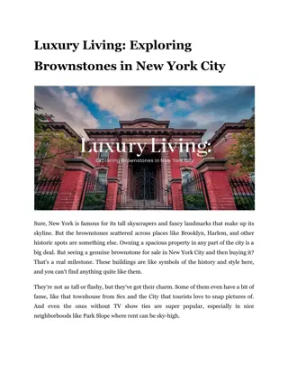 Luxury Living_ Exploring Brownstones in New York City