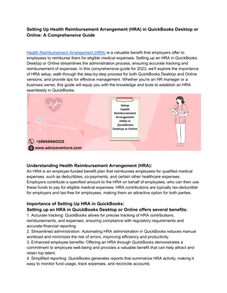 Setting Up Health Reimbursement Arrangement (HRA) in QuickBooks Desktop or Online_ A Comprehensive Guide