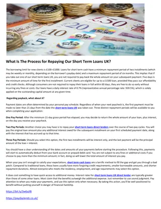 What Is The Process for Repaying Our Short Term Loans UK