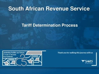 Understanding SARS Tariff Determination Process