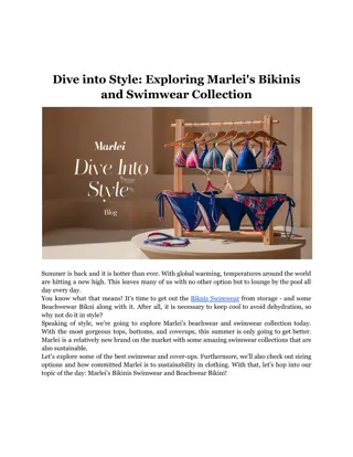 Dive into Style_ Exploring Marlei's Bikinis and Swimwear Collection